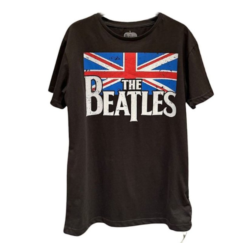 画像1: Unisex  Union Jack & Beatles Vintage Style print short sleeve T-shirt 男女兼用  ユニセックス ユニオンジャック&ビートルズヴィンテージスタイル プリントTシャツ  (1)