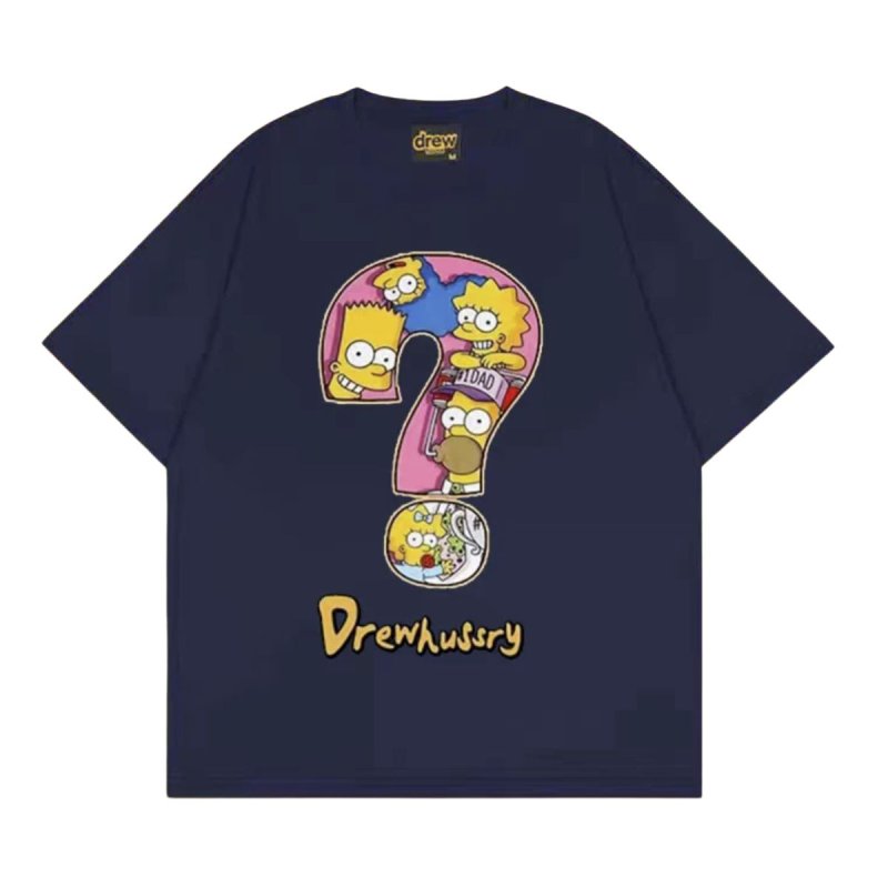 画像3: The Simpsons Cartoon Question Letter paint Tshirts ユニセックス男女兼用ザ・シンプソンズ カートゥーン クエスチョン レター柄 プリント 半袖Tシャツ (3)