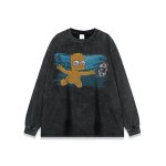 画像5: Unisex The simpsons flying Simpson Vintage Style T-Shirt  オアシス ザ・シンプソンズ ヴィンテージスタイル 古着風 ヴィンテージ風 プリント 半袖ラウンドネック Tシャツ ユニセックス 男女兼用 (5)