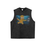 画像7: Unisex The simpsons flying Simpson Vintage Style T-Shirt  オアシス ザ・シンプソンズ ヴィンテージスタイル 古着風 ヴィンテージ風 プリント 半袖ラウンドネック Tシャツ ユニセックス 男女兼用 (7)
