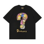 画像1: The Simpsons Cartoon Question Letter paint Tshirts ユニセックス男女兼用ザ・シンプソンズ カートゥーン クエスチョン レター柄 プリント 半袖Tシャツ (1)