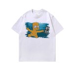 画像3: Unisex The simpsons flying Simpson Vintage Style T-Shirt  オアシス ザ・シンプソンズ ヴィンテージスタイル 古着風 ヴィンテージ風 プリント 半袖ラウンドネック Tシャツ ユニセックス 男女兼用 (3)