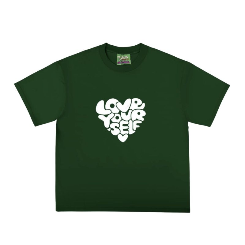 画像5: Unisex Love Your Self heart print t-shirt 男女兼用 ユニセックスハート ラブユアセルフ プリントTシャツ (5)