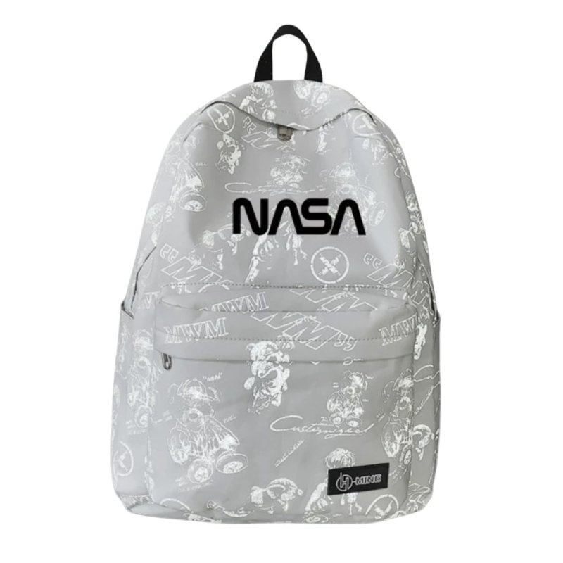 画像1: Unisex NASA x Bear Backpack Bag ユニセックス 男女兼用 ナサ ベア 熊 プリント リュックサック バックパック (1)