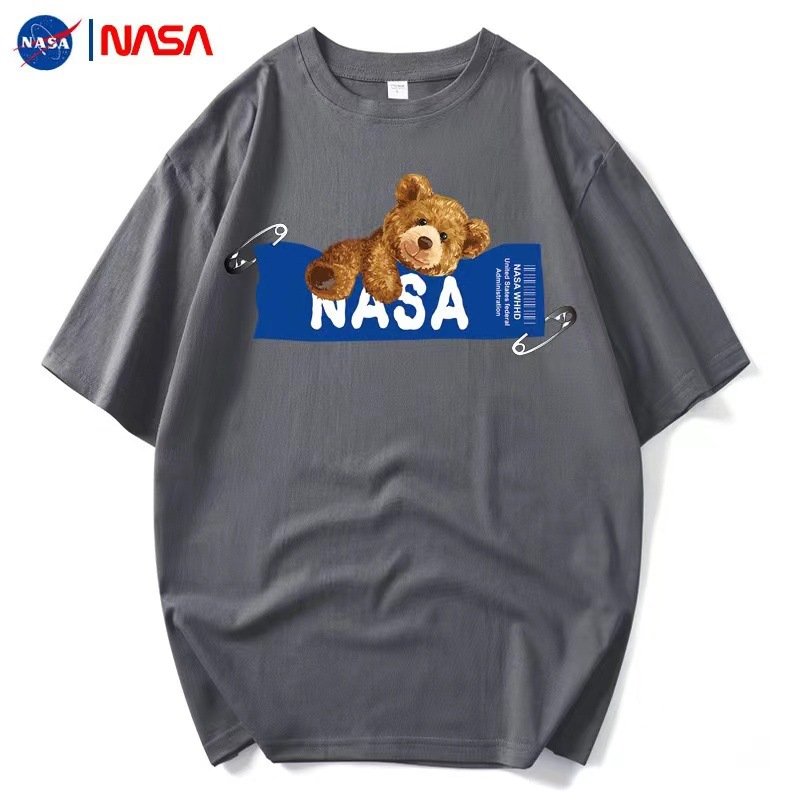 画像6: Nasa x Bear T-shirt ユニセックス 男女兼用 ナサ×クマ ベア プリント Tシャツ (6)