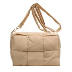 画像8: Small & Large Quilted padded down cassette bag cross body shoulder bag スモール キルティング 絞り ペディング カセット クロスバッグ ショルダートート ポシェット (8)