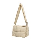 画像4: Small & Large Quilted padded down cassette bag cross body shoulder bag スモール キルティング 絞り ペディング カセット クロスバッグ ショルダートート ポシェット (4)