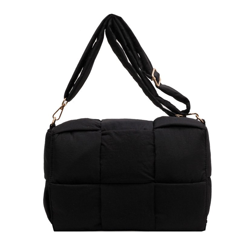 画像7: Small & Large Quilted padded down cassette bag cross body shoulder bag スモール キルティング 絞り ペディング カセット クロスバッグ ショルダートート ポシェット (7)