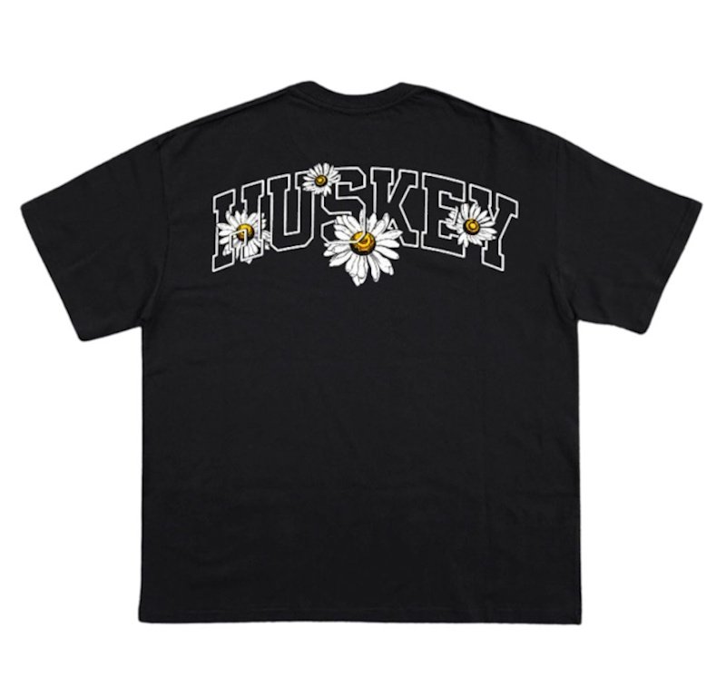 画像1: Daisy Print HuskeyTshirts ユニセックス男女兼用 デイジーハスキープリントTシャツ (1)