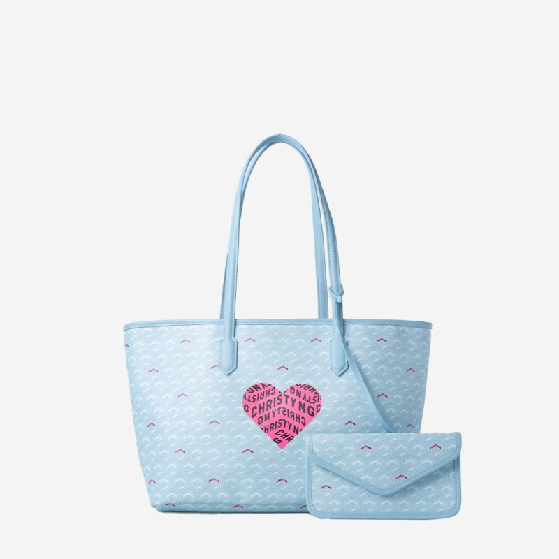 画像3: Christy Ng graffiti painting Herring bone elements shopping shoulder portable Tote Bag  shoulder bag  ユニセックス男女兼用 ペイント ヘリンボーン トート ショルダーショッピングバッグ (3)
