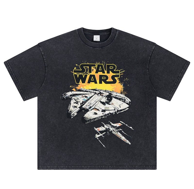 画像1: Star Wars Vintage-Style T-Shirt　ユニセックス男女兼用スターウォーズヴィンテージスタイルプリントTシャツ (1)