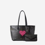 画像4: Christy Ng graffiti painting Herring bone elements shopping shoulder portable Tote Bag  shoulder bag  ユニセックス男女兼用 ペイント ヘリンボーン トート ショルダーショッピングバッグ (4)