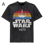 画像2: Star Wars Vintage-Style Movie T-Shirt　ユニセックス男女兼用スターウォーズヴィンテージスタイルムービープリントTシャツ (2)