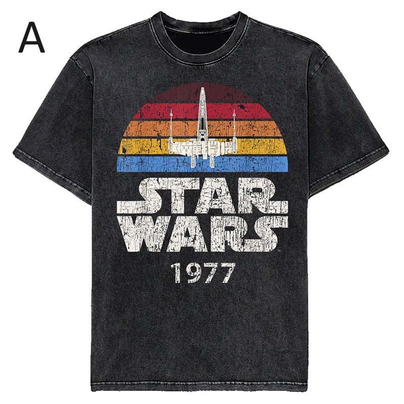 画像2: Star Wars Vintage-Style Movie T-Shirt　ユニセックス男女兼用スターウォーズヴィンテージスタイルムービープリントTシャツ (2)