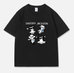 画像4: Michael Jackson & SnoopyTshirts ユニセックス男女兼用マイケルジャクソン&スヌーピープリントTシャツ (4)