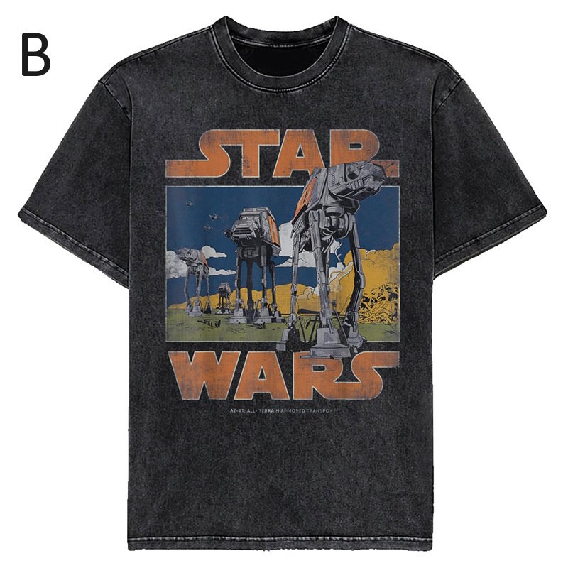 画像3: Star Wars Vintage-Style Movie T-Shirt　ユニセックス男女兼用スターウォーズヴィンテージスタイルムービープリントTシャツ (3)