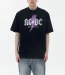 画像3: AC/DC  Back in Black T-shirt ユニセックス男女兼用 ACDCプリントロックバンドTシャツ (3)