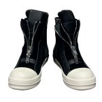 画像1: Men's RO Real Leather Zipper Martin British Style boots High Top Sneakers 本革 リアルレザー スウェード ジッパー マーティン ハイカット ブーツ スニーカー (1)