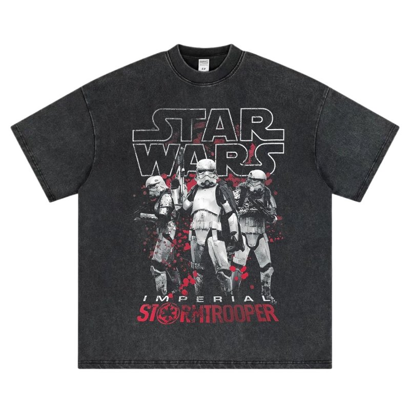 画像1: Star Wars Vintage-Style The Force Awakens T-Shirt　ユニセックス男女兼用スターウォーズヴィンテージスタイルジェダイフォースの覚醒Tシャツ (1)