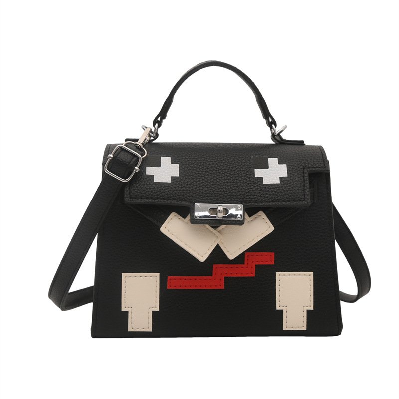 画像1: Mosaic Doll Leather Tote/Shoulder/Crossbody Bag  ユニセックス男女兼用 モザイクドールレザートートショルダークロスボディーバッグ (1)