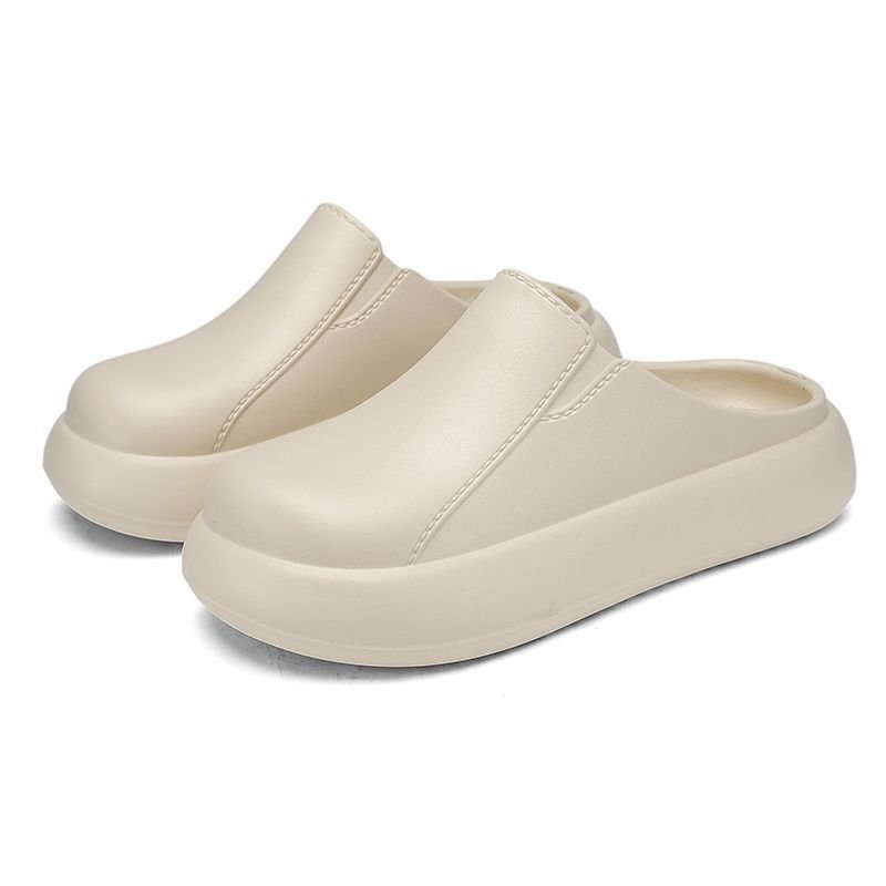 画像1:  Unisex  Thick-Soled French-Casual Lazy Sandal-Slippers    男女兼用 プラットフォーム厚底フレンチカジュアル レイジースリッパサンダル シューズ (1)
