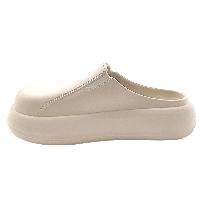 画像3:  Unisex  Thick-Soled French-Casual Lazy Sandal-Slippers    男女兼用 プラットフォーム厚底フレンチカジュアル レイジースリッパサンダル シューズ (3)