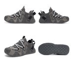 画像4: Unisex Two-tone lace-up leather chunky platform sneakers ユニセックスチャンキーソール厚底バイカラーレザーレースアップスニーカーシューズ (4)