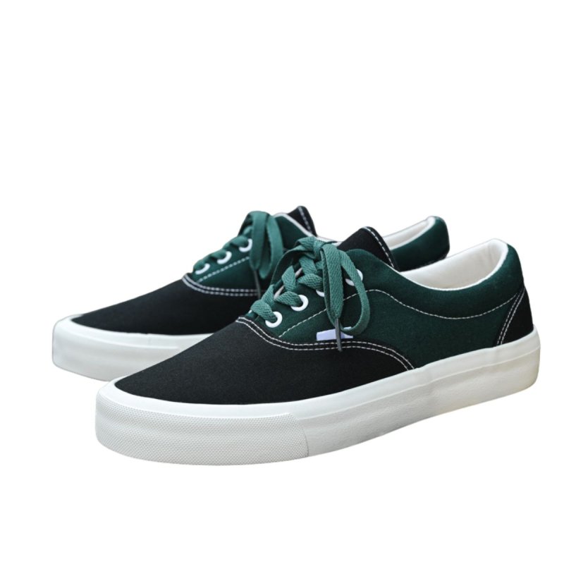 画像2: Unisex Paisley Print Color-Block Canvas Lace-up Sneakers ユニセックス ユニセックスペイズリー柄カラーブロックキャンバスレースアップスニーカーシューズ (2)