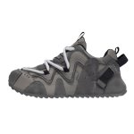 画像1: Unisex Two-tone lace-up leather chunky platform sneakers ユニセックスチャンキーソール厚底バイカラーレザーレースアップスニーカーシューズ (1)