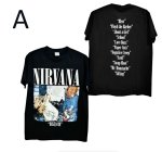 画像5: Unisex Nirvana Kurt Cobain Vintage-Style T-Shirt　 男女兼用 ユニセックスニルヴァーナスカートコバーンヴィンテージスタイルプリント 半袖 Tシャツ (5)