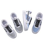 画像3: Unisex Two-tone painted leather lace-up sneakers　ユニセックス男女兼用 バイカラー&ペイントレザーレースアップスニーカーシューズ (3)