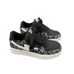 画像4: Unisex  Keith Haring & Lightning Bolt Leather Lace-Up Sneakers　ユニセックス男女兼用 スキースへリング&ライトニングレザーレースアップスニーカーシューズ (4)