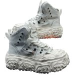 画像4: Men's high-top work boots with thick chunky soles High Top Sneakers  ハイカットチャンキーソール厚底ブーツ スニーカーワークブーツ  (4)