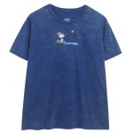 画像3:  Unisex Snoopy Fishing Vintage Style T-shirt ユニセックス男女兼用 スヌーピーフィッシングヴィンテージスタイルプリント半袖Tシャツ　 (3)