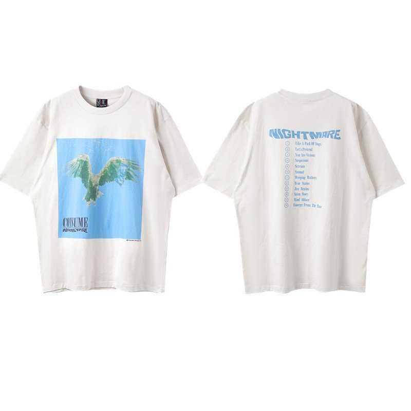 画像2: Unisex Y2 Eagle Print T-Shirt　 男女兼用 ユニセックスY2イーグルプリント 半袖 Tシャツ (2)