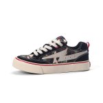 画像2: Unisex Leopard & Camouflage Canvas Lace-Up Sneakers ユニセックスレオパードヒョウ柄&迷彩キャンバスレースアップスニーカーシューズ (2)