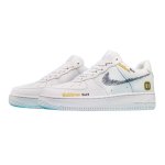 画像1: Unisex Graffiti Air Force 1 Leather Lace-Up Sneakers ユニセックス男女兼用  グラフィティエアフォース1レザーレースアップスニーカーシューズ (1)
