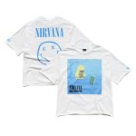 画像1: Unisex Nirvana x Dollar Baby T-Shirt　 男女兼用 ユニセックスニルヴァーナ×ダラーベイビープリント 半袖 Tシャツ (1)