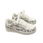 画像3: Unisex  Keith Haring & Lightning Bolt Leather Lace-Up Sneakers　ユニセックス男女兼用 スキースへリング&ライトニングレザーレースアップスニーカーシューズ (3)