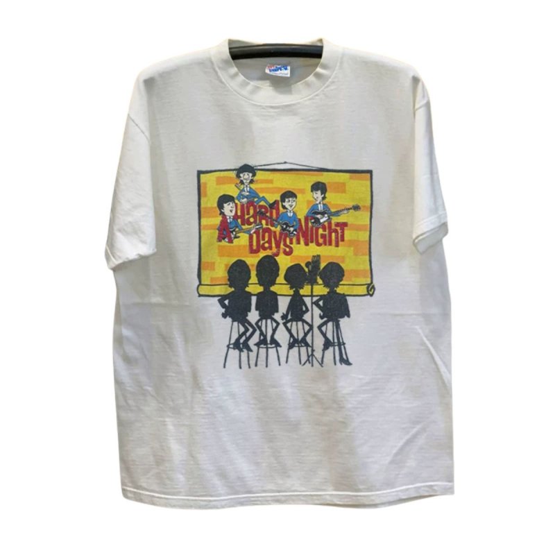 画像1: Unisx Beatles Animated Print Band T-Shirt 　 男女兼用 ユニセックスビートルズアニメプリント 半袖 Tシャツ (1)