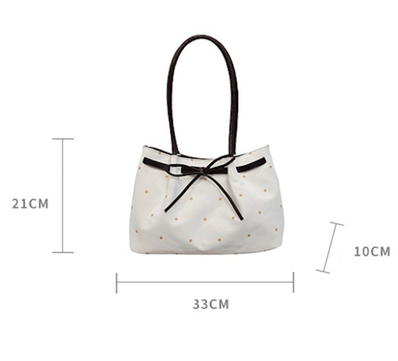画像5: Polka-dot suede tote/shoulder/underarm bag ユニセックス男女兼用 ドット水玉スウェードトートショルダークロスボディーバッグ (5)