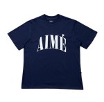 画像1: Unisx Aime printed T-shirt 男女兼用 ユニセックスAime プリント 半袖 Tシャツ (1)
