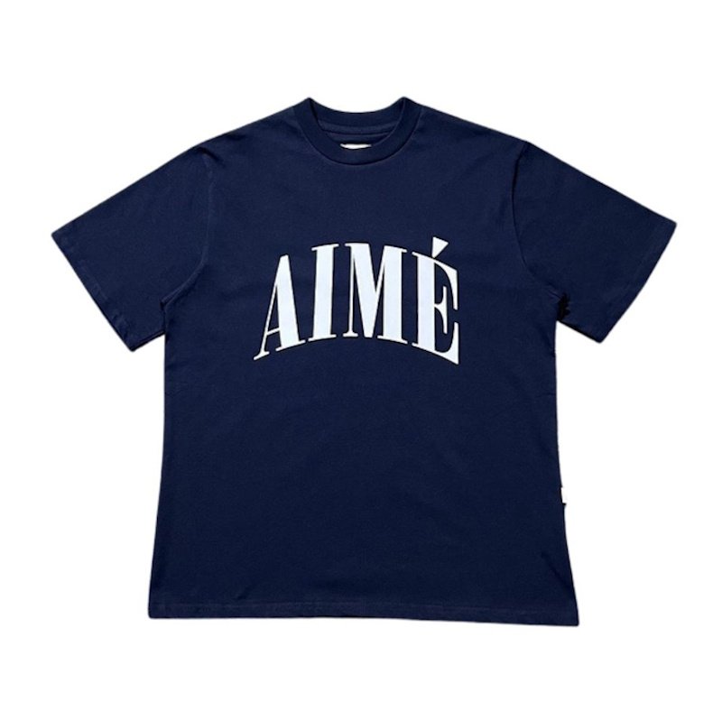 画像1: Unisx Aime printed T-shirt 男女兼用 ユニセックスAime プリント 半袖 Tシャツ (1)