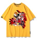 画像7: Unisx Mickey & Donald Duck Basketball Dunk Print T-Shirt & Shorts男女兼用 ユニセックスミッキー&ドナルドダッグ バスケットボールダンクプリントTシャツ&ハーフパンツ (7)