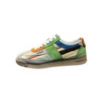 画像4: Unisex Color-block German-style lace-up sneakers　ユニセックス男女兼用カラーブロックジャーマニースタイルレースアップスニーカーシューズ  (4)