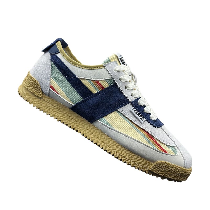 画像2: Unisex Color-block German-style lace-up sneakers　ユニセックス男女兼用カラーブロックジャーマニースタイルレースアップスニーカーシューズ  (2)
