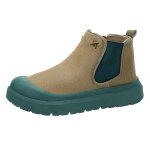 画像1: Suede side-gore ankle boots Sneakers  スウェードサイドゴアショートブーツスニーカーワークブーツ  (1)