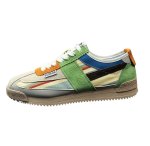画像1: Unisex Color-block German-style lace-up sneakers　ユニセックス男女兼用カラーブロックジャーマニースタイルレースアップスニーカーシューズ  (1)