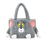 画像3: Tom and jerry eco fur tote bag トムとジェリートム＆ジェリー エコファー トートエコバッグ (3)
