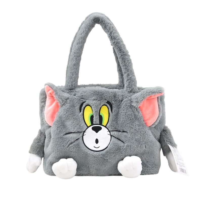 画像3: Tom and jerry eco fur tote bag トムとジェリートム＆ジェリー エコファー トートエコバッグ (3)